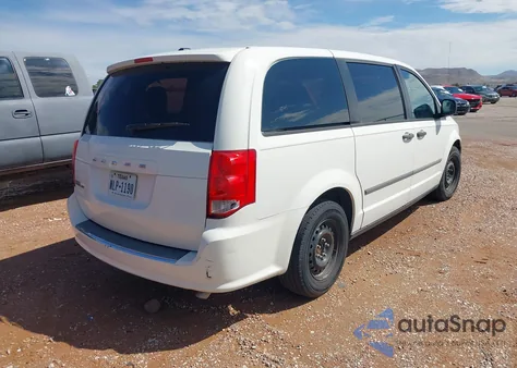 2012 Dodge Grand Caravan Se/Avp z USA, uszkodzony, nr VIN 2C4RDGBG9CR243444